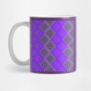 geometric purple diamond pattern Mug